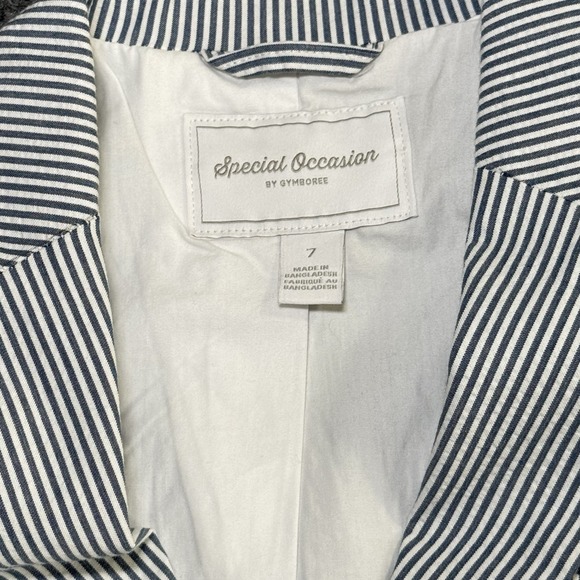 Gymboree Boys Special Occasion Size 7  Four Piece Seersucker Set - Picture 2 of 16